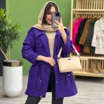 بارانی یقه سگک دار کد 3691