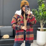 شکت چهارخونه کلاه تدی کد 3741