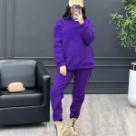 ست بلوز شلوار برش دار کد 3758