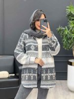 شکت طرحدار دکمه چوبی کد 4059 - تصویر 15