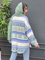 شکت طرحدار دکمه چوبی کد 4059 - تصویر 5
