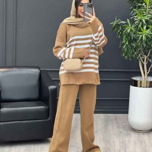 ست بافت راه راه کد 3871