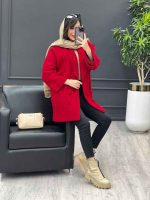 پالتو یقه آرشال آستین پاگن کد 4091 - تصویر 22