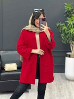 پالتو یقه آرشال آستین پاگن کد 4091 - تصویر 2