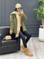 کاپشن سیلیکونی جلو زیپ کد 4066 - تصویر 7