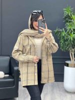 شکت کلاه دار دو جیب کد 4014 - تصویر 4