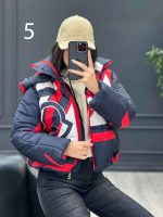 کاپشن پفی طرح دار کد 3671 - تصویر 8