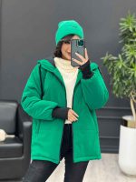 کاپشن سیلیکونی سبز