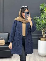 پالتو یقه آرشال آستین پاگن کد 4091 - تصویر 21