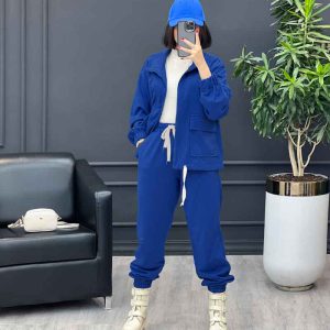استایل با ست آبی