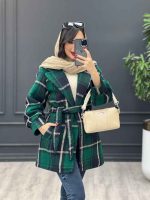 پالتو کمر دار آستین پیله کد 4050 - تصویر 27