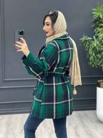 پالتو کمر دار آستین پیله کد 4050 - تصویر 12