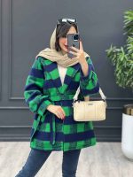 پالتو کمر دار آستین پیله کد 4050 - تصویر 10