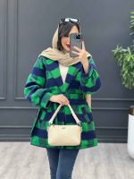 پالتو کمر دار آستین پیله کد 4050 - تصویر 17