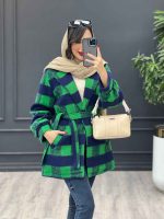 پالتو کمر دار آستین پیله کد 4050 - تصویر 6
