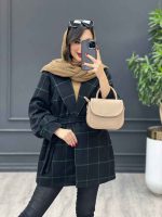 پالتو کمر دار آستین پیله کد 4050 - تصویر 23