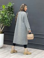 پالتو بلند شش دکمه کد 4093 - تصویر 6