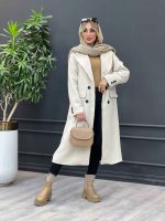 پالتو بلند شش دکمه کد 4093 - تصویر 4