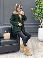پالتو چهاردکمه جیب نما کد 3904 - تصویر 15