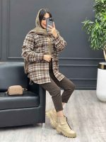 شکت جلو دکمه دو جیب کد 3909 - تصویر 19