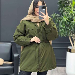 کاپشن کمر گت سرشونه ژیله دار کد 3951