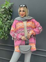 شکت طرح دار دکمه چوبی کد 4080 - تصویر 17