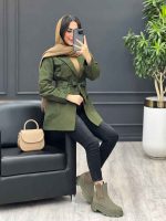 بارانی چهارجیب پیله کد 3855 - تصویر 10