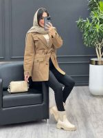 بارانی چهارجیب پیله کد 3855 - تصویر 13