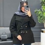 بارانی چهاردکمه کمر کد 3921