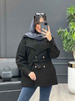 بارانی چهاردکمه کمر کد 3921