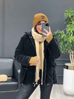 کاپشن جیب سگک