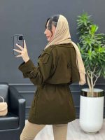 بارانی شش دکمه پشت پاگن کد 3981 - تصویر 12