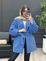 پالتو کمردار آستین پیله کد 3796