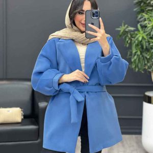 پالتو کمردار آستین پیله کد 3796