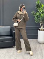 ست بافت یقه زیپ 3983 - تصویر 15