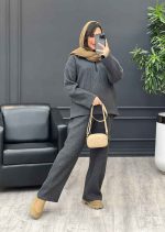 ست بافت یقه زیپ 3983 - تصویر 7