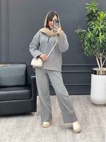 ست بافت یقه زیپ 3983 - تصویر 8