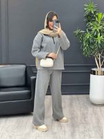 ست بافت یقه زیپ 3983 - تصویر 18