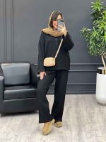 ست بافت یقه زیپ 3983 - تصویر 12