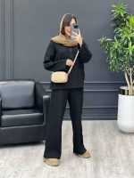 ست بافت یقه زیپ 3983 - تصویر 3