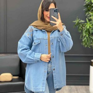 مانتو جین گلدوزی کد 3946