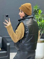 پافر چرم نیم تنه کد3778 - تصویر 6