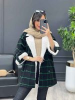 پالتو چهارخونه یقه تدی کد 3985 - تصویر 24