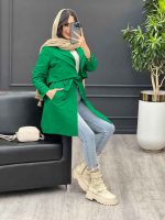 بارانی یقه دوبل کد 3978 - تصویر 13