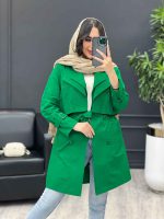 بارانی یقه دوبل کد 3978 - تصویر 8