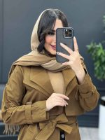بارانی یقه دوبل کد 3978 - تصویر 16