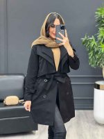 بارانی یقه دوبل کد 3978 - تصویر 19
