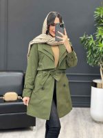 بارانی یقه دوبل کد 3978 - تصویر 10