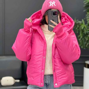 کاپشن بادکنکی کوتاه کد 4012