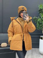 کاپشن چهار جیب کمر دار کد 3976 - تصویر 14